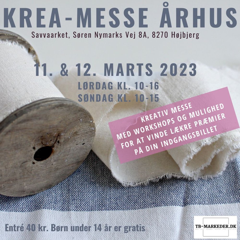 Krea Messe i Aarhus den 11. og 12. marts 2023